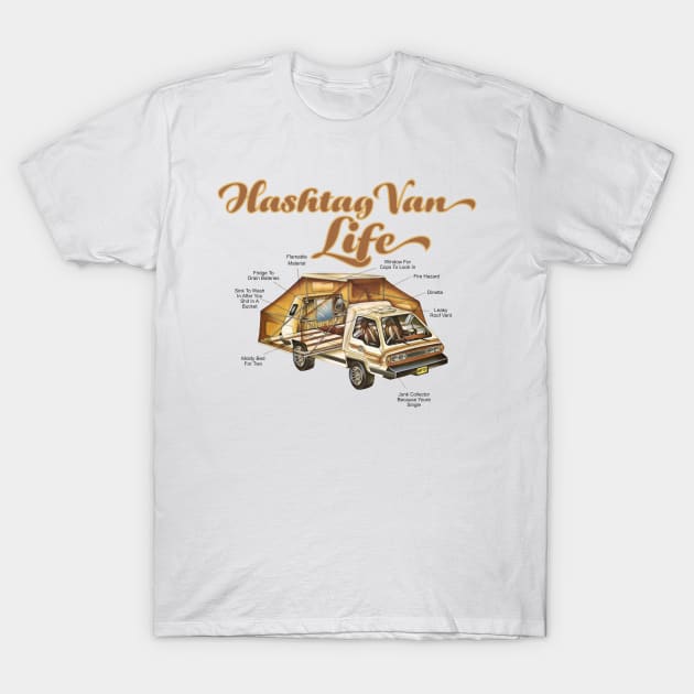 Hashtag Van Life T-Shirt by blackjackdavey